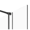Douchescherm In Industriele Stijl Van Matzwart Metaal - 120 X 200 Cm - Yorem-Shower & Design New