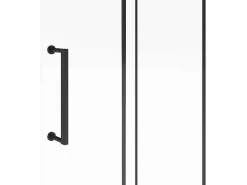 Douchescherm In Industriele Stijl Van Matzwart Metaal - 120 X 200 Cm - Yorem-Shower & Design New
