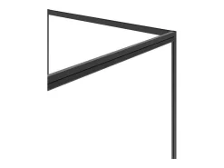 Douchewand Met Draaideur, Mat Zwart, Industriele Stijl - 120 X 80 X 195 Cm - Toroni-Shower & Design Outlet