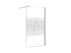 Douchewand Paulina Ii Gezeefdrukt Glas - 90 X 190 Cm-Shower & Design Clearance