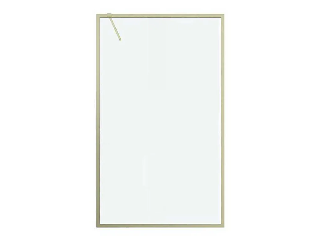 Douchewand Voor Inloopdouche 120 X 200 Cm Goudkleurig Gehard Glas Amberi-Shower & Design
