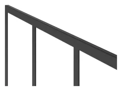 Douchewand Voor Inloopdouche Matzwart Industriele Stijl 100 X 200 Cm Urbanik-Shower & Design Sale