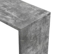 Draaibaar Barmeubel Eldir - 2 Deuren, 1 Lade En 1 Nis - Mdf - Witgelakt & Betonkleur-Vente-unique