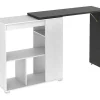 Draaibaar Barmeubel Saturne - Wit En Beton-Vente-unique Sale