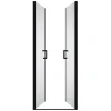 Draaibare Douchedeur - 80 X 195 Cm - Zwart Mat - Gehard Glas - Sarasota-Shower & Design New
