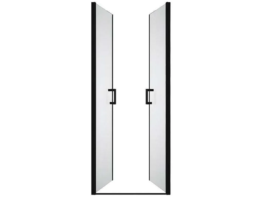 Draaibare Douchedeur - 70 X 195 Cm - Matzwart - Gehard Glas - Sarasota-Shower & Design Outlet