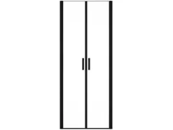 Draaibare Douchedeur - 70 X 195 Cm - Matzwart - Gehard Glas - Sarasota-Shower & Design Outlet