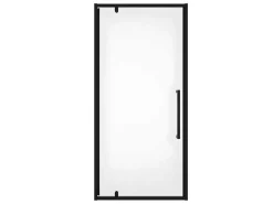 Draaibare Douchedeur Van Matzwart Metaal - Industriele Stijl - 80 X 195 Cm - Tamri-Shower & Design Outlet
