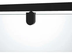 Draaibare Douchedeur Van Matzwart Metaal - Industriele Stijl - 80 X 195 Cm - Tamri-Shower & Design Outlet