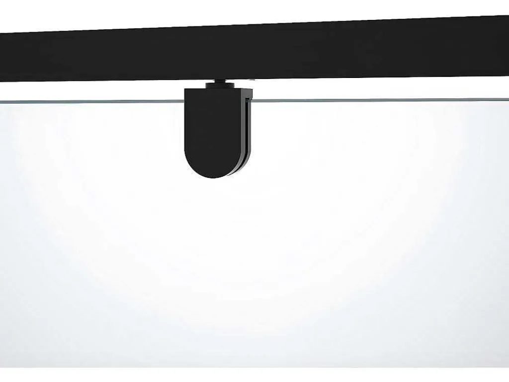 Draaibare Douchedeur Van Matzwart Metaal - Industriele Stijl - 80 X 195 Cm - Tamri-Shower & Design Outlet