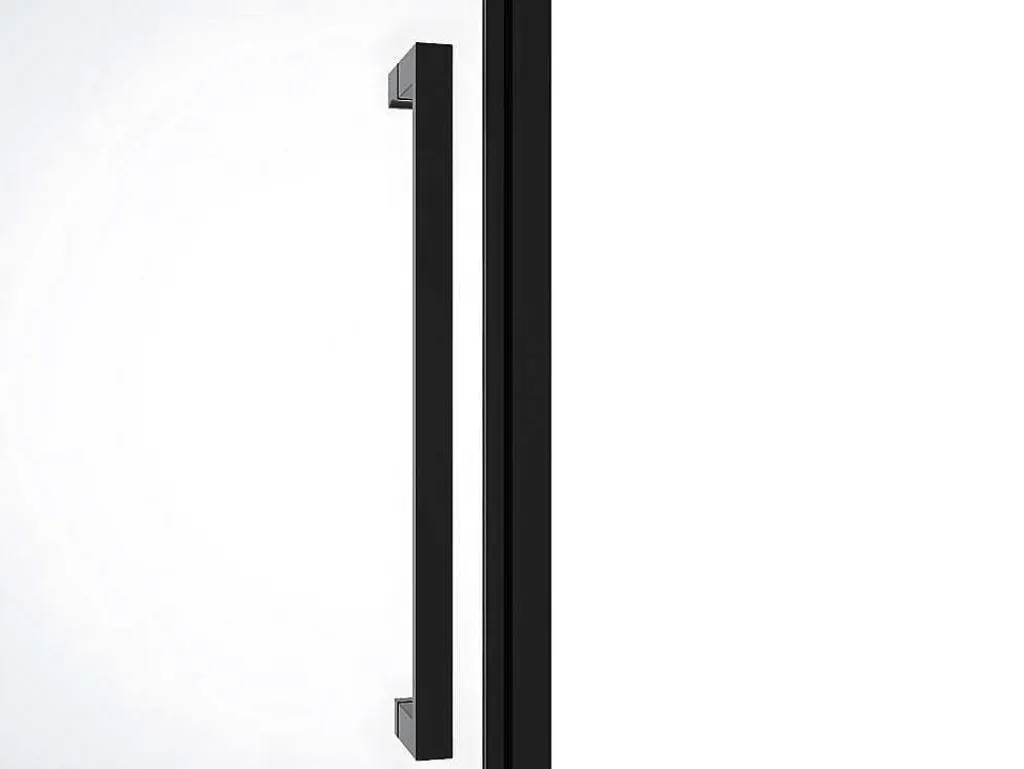 Draaibare Douchedeur Van Matzwart Metaal - Industriele Stijl - 90 X 195 Cm - Tamri-Shower & Design Hot