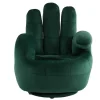 Draaibare Fauteuil Hand Catchy Van Fluweel - Spargroen-Vente-unique Clearance