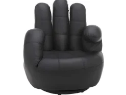 Draaiende Fauteuil Catchy Van Kunstleer - Wit-Vente-unique