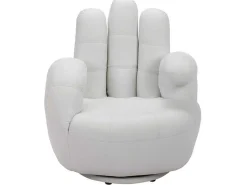 Draaiende Fauteuil Catchy Van Kunstleer - Wit-Vente-unique