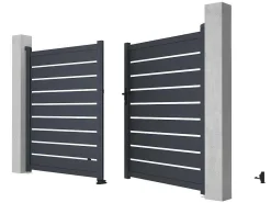 Draaihek Van Aluminium - Antraciet - L305Xh183 Cm - Primo-EXPERTLAND Sale