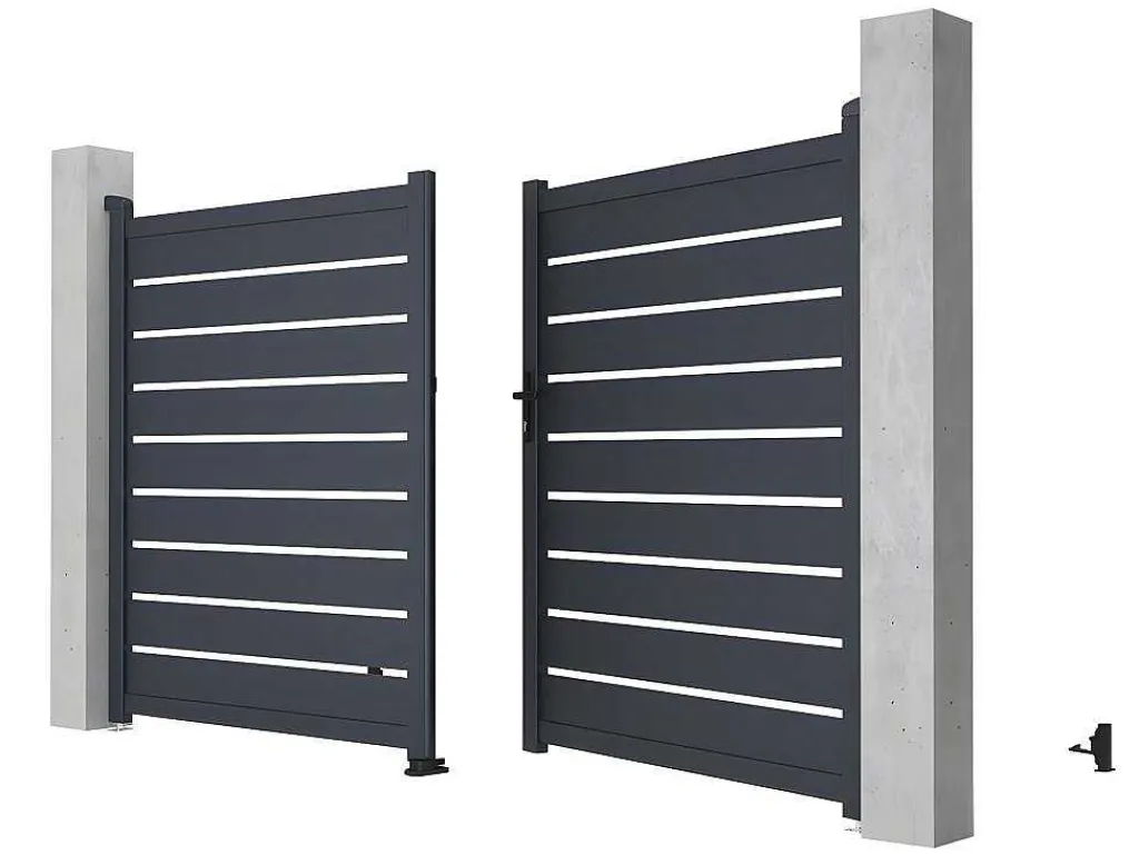 Draaihek Van Aluminium - Antraciet - L305Xh183 Cm - Primo-EXPERTLAND Sale