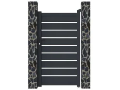Draaihekje Van Aluminium - Antraciet - L100Xh176 Cm - Primo-EXPERTLAND New