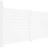 Draaipoort Van Aluminium B397 X H181 Cm Wit - Nazario-EXPERTLAND Online