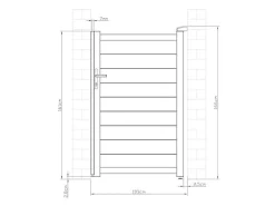 Draaipoort Van Aluminium Antraciet - L103 X 166 Cm - Nazario-EXPERTLAND Clearance