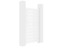 Draaipoort Van Aluminium L103 X H181 Cm Wit - Nazario-EXPERTLAND Sale