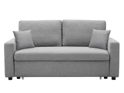 Driezits Bedbank Van Stof Inizor - Lichtgrijs-Vente-unique Sale