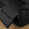 Driezits- En Tweezits Relaxbank Van Leer Marcis - Zwart - Elektrisch-Vente-unique Hot