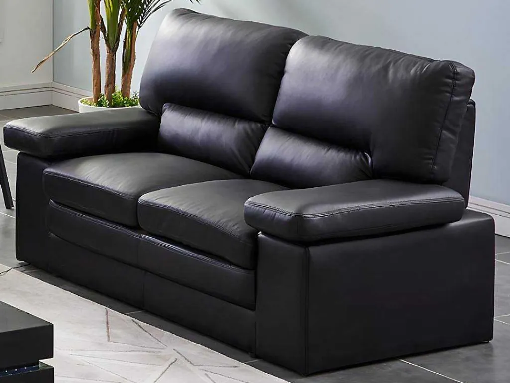 Driezits- En Tweezitsbank Van Buffelleer Mimas - Zwart-Vente-unique Best