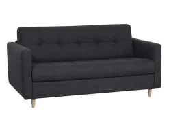 Driezits Express Bedbank Van Stof Ganoa - Antraciet-Vente-unique Sale