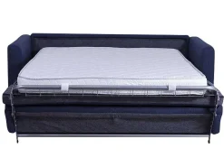 Driezits Express Bedbank Van Stof Ganoa - Antraciet-Vente-unique Sale