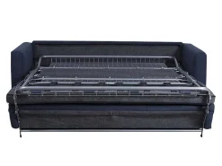 Driezits Express Bedbank Van Stof Ganoa - Blauw-Vente-unique New