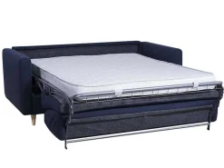 Driezits Express Bedbank Van Stof Ganoa - Blauw-Vente-unique New