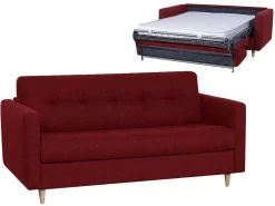 Driezits Express Bedbank Van Stof Ganoa - Blauw-Vente-unique New