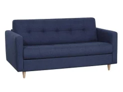 Driezits Express Bedbank Van Stof Ganoa - Blauw-Vente-unique New