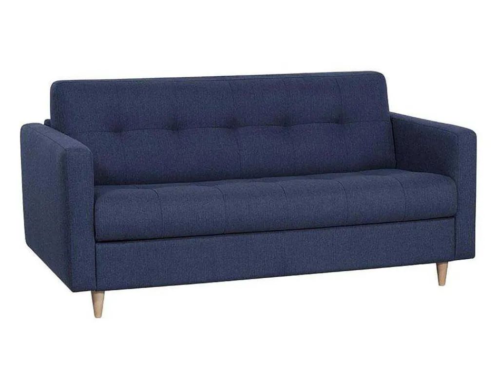 Driezits Express Bedbank Van Stof Ganoa - Blauw-Vente-unique New