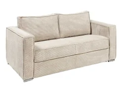 Driezits Express Slaapbank Van Ribfluweel - Beige - Loreto-Vente-unique Online