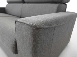Driezits Express-Bedbank Van Stof Vizir - Grijs - Slaapafmeting 140 Cm-Vente-unique New