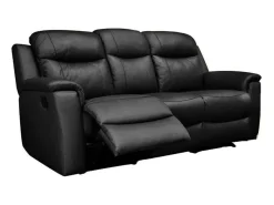 Driezits Relaxbank Evasion Van Leer - Zwart-Vente-unique Best