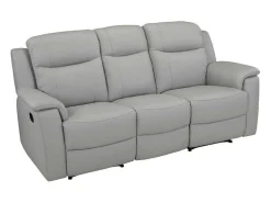 Driezits Relaxbank Evasion Van Leer - Licht Grijs-Vente-unique Hot