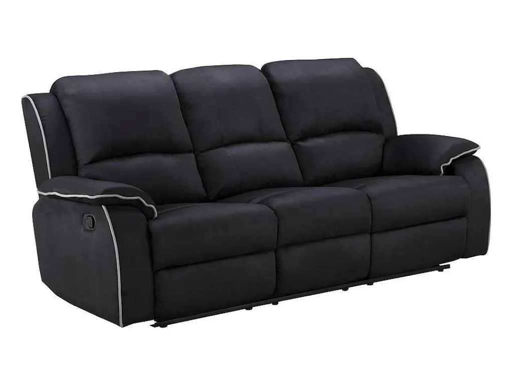 Driezits Relaxbank Microvezel Hernani - Zwart-Vente-unique Online