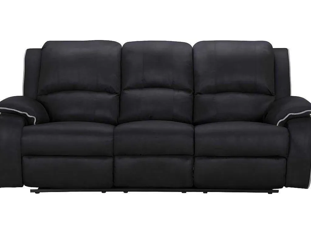 Driezits Relaxbank Microvezel Hernani - Zwart-Vente-unique Online