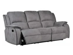 Driezits Relaxbank Microvezel Hernani - Grijs-Vente-unique