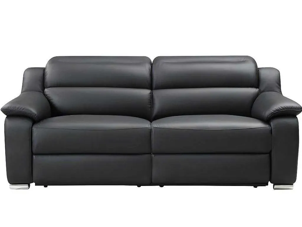 Driezits Relaxbank Van Leer Arena Ii - Zwart - Elektrisch-Vente-unique New