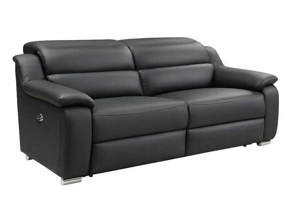 Driezits Relaxbank Van Leer Arena Ii - Zwart - Elektrisch-Vente-unique New