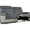 Driezits Relaxbank Van Microvezel Talca - Antraciet En Licht Grijs-Vente-unique Discount