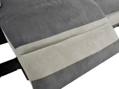 Driezits Relaxbank Van Microvezel Talca - Antraciet En Licht Grijs-Vente-unique Discount