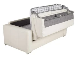 Driezits Slaapbank 100% Buffelleer Delectea Ii - Wit-LINEA SOFA New