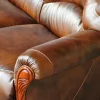 Driezitsbank Daphne Van 100% Buffel Leer - Bruin-Vente-unique New