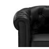 Driezitsbank En 2 Fauteuils Chesterfield Van Kunstleer - Wit-Vente-unique Best
