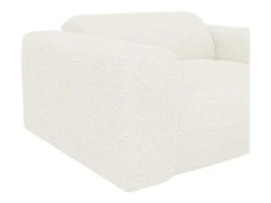 Driezitsbank En Fauteuil Van Witte Bouclestof Pogni Van Maison Cephy-Maison Céphy Best