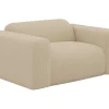 Driezitsbank En Fauteuil Van Beige Stof Met Textuur Pogni Van Maison Cephy-Maison Céphy Hot
